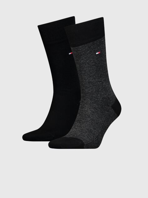 Black Tommy Hilfiger Men'S Classic Socks 2 Pack  Men