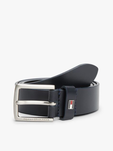 Blue Kids' Essential Enamel Flag Leather Belt  Kids Unisex