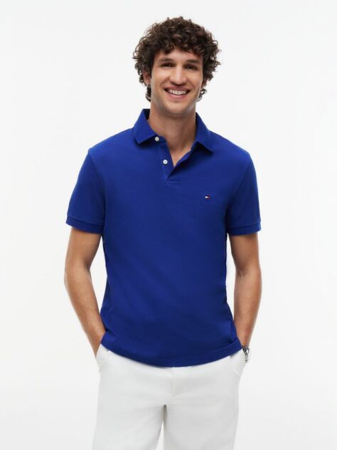 Blue 1985 Collection Regular Fit Pique Polo  Men