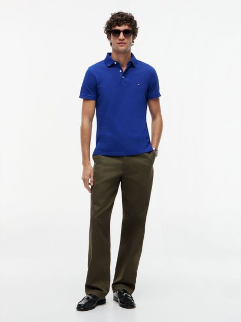 Blue 1985 Collection Slim Fit Pique Polo  Men