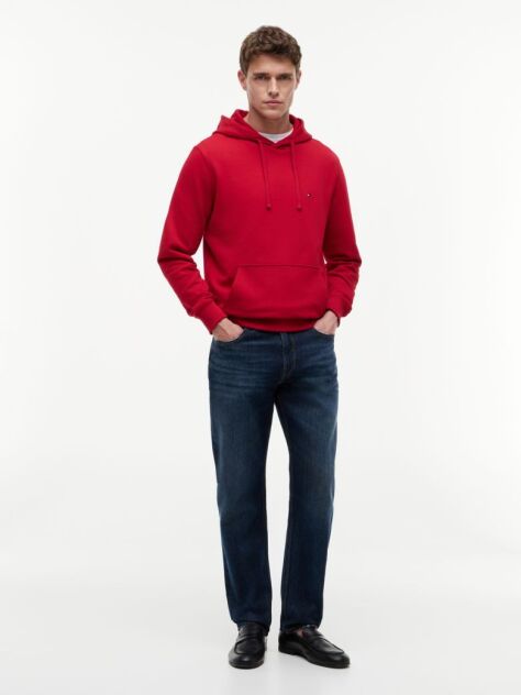 Red Flag Embroidery Terry Hoody  Men