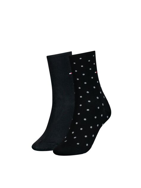 Black 2-Pack Tommy Hilfiger Dot Women's Socks  Women
