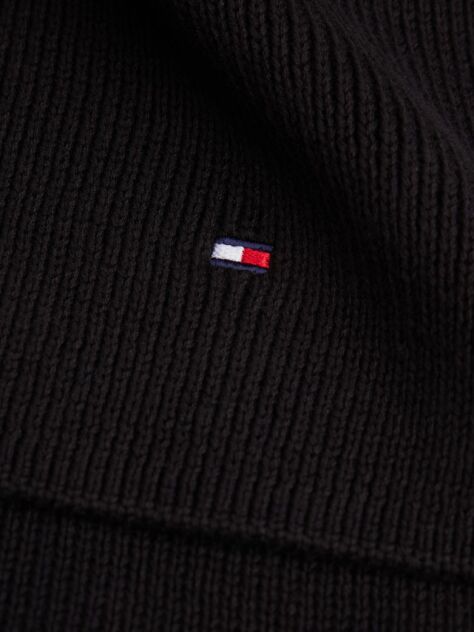 Black Kids’ Rib-Knit Scarf  Kids Unisex