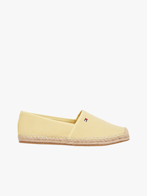 Yellow Flag Embroidery Canvas Espadrilles  Women