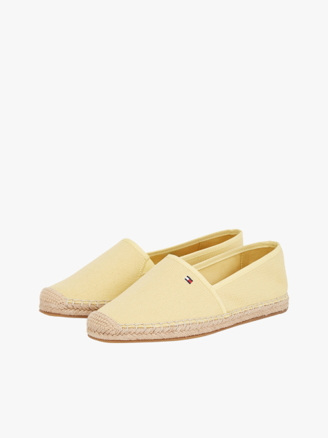 Yellow Flag Embroidery Canvas Espadrilles  Women