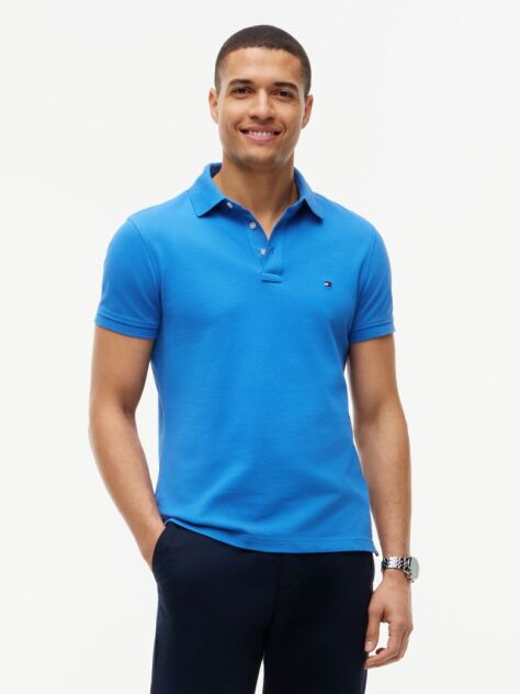 Blue 1985 Collection Slim Fit Pique Polo  Men