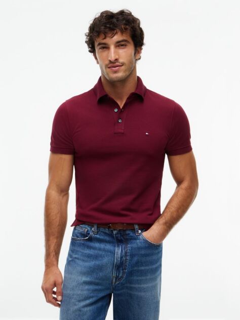Red 1985 Collection Slim Fit Pique Polo  Men