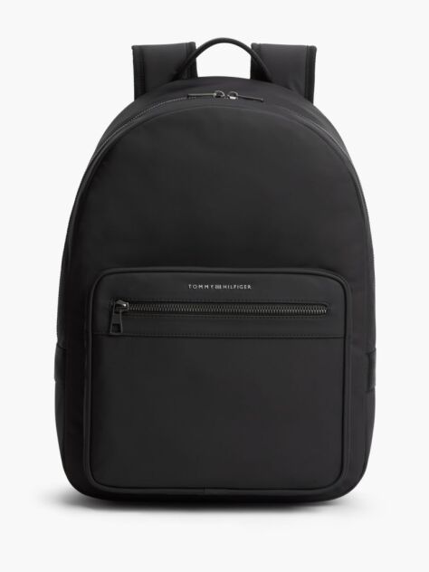 Black Hilfiger Flag Crossbody Reporter Bag  Men
