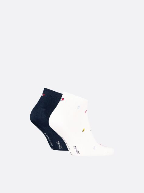 White Tommy Hilfiger Men's Sneaker Socks - 2 Pack  Men
