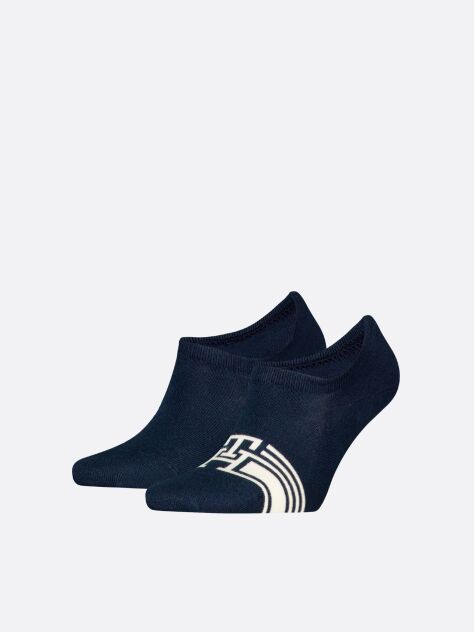 Blue Tommy Hilfiger Men's Invisible Footie Socks - 2 Pack  Men