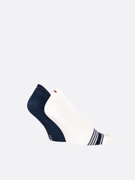 White Tommy Hilfiger Men's Invisible Footie Socks - 2 Pack  Men