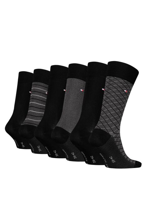 Black 6-Pack Socks Gift Set  Men