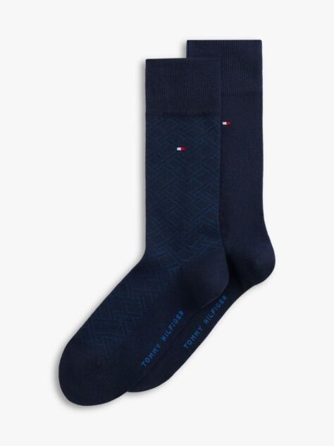 Blue 2-Pack Print Flag Embroidery Socks  Men