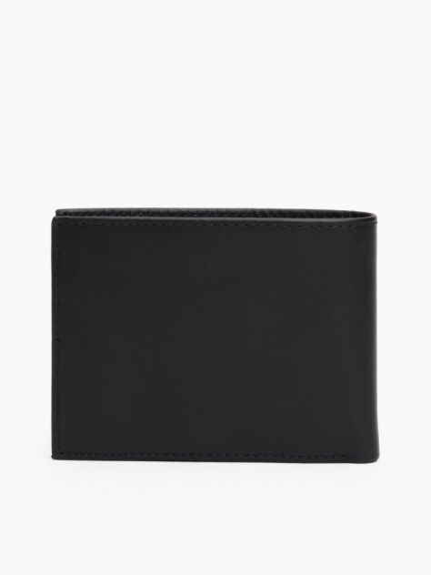 Black Bifold Leather Wallet  Men