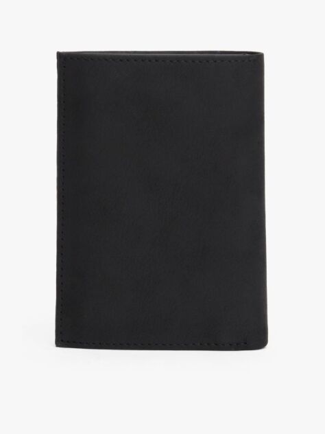 Black Portrait Trifold Wallet  Men