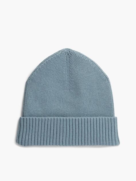 Blue Hilfiger Flag Beanie with Cashmere  Men