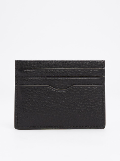 Black TH Business Corporate Leather Card Holder  Men