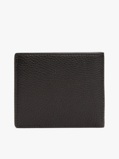 Black Corporate Leather Bifold Wallet  Men
