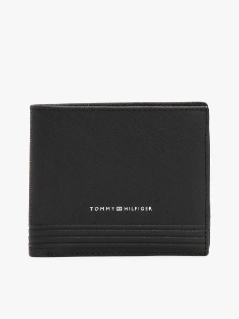 Black TH Business Card And Coin Wallet  Men