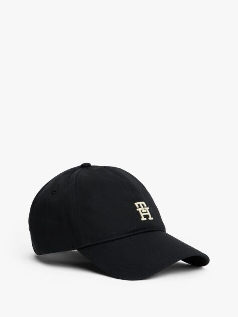 Black Contrast TH Monogram Baseball Cap  Men