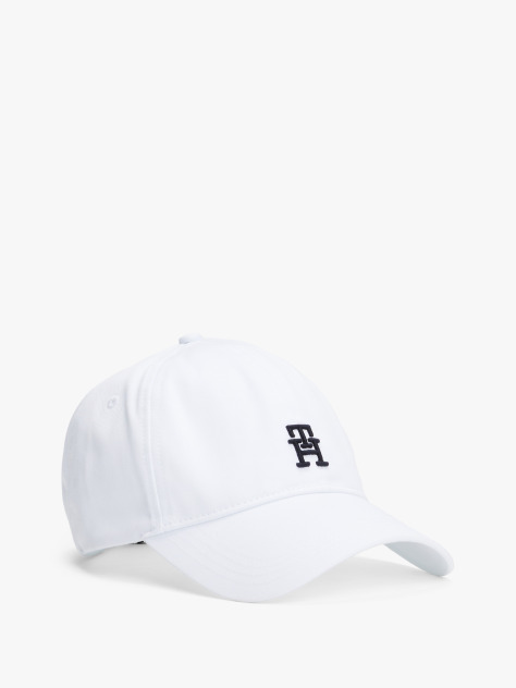 White Contrast TH Monogram Baseball Cap  Men