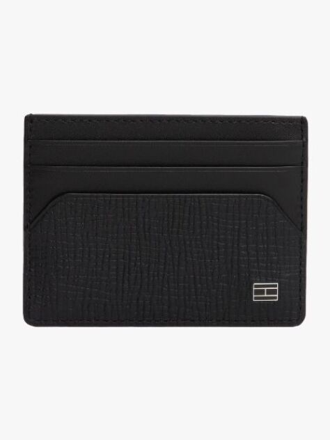 Black Hilfiger Flag Credit Card Holder  Men