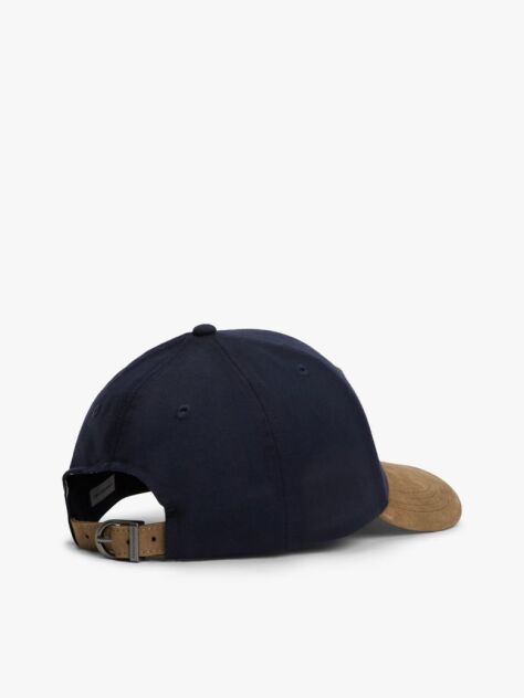 Blue Hilfiger Flag Suede Brim Baseball Cap  Men