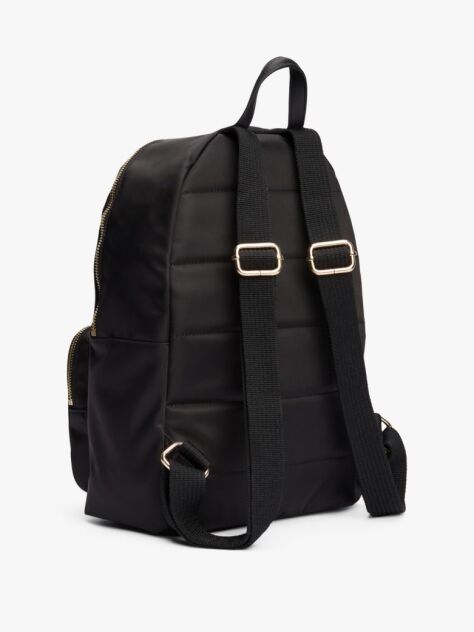 Black Metallic Detail Backpack  Women