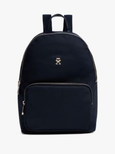 Blue Metallic Detail Backpack  Women