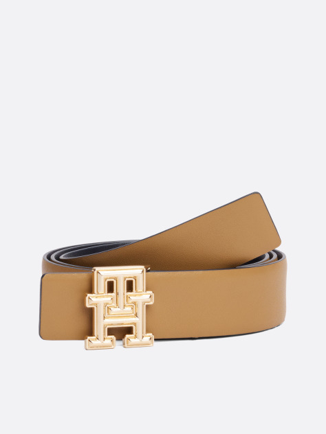 Multi TH Monogram Reversible Leather Belt  Women