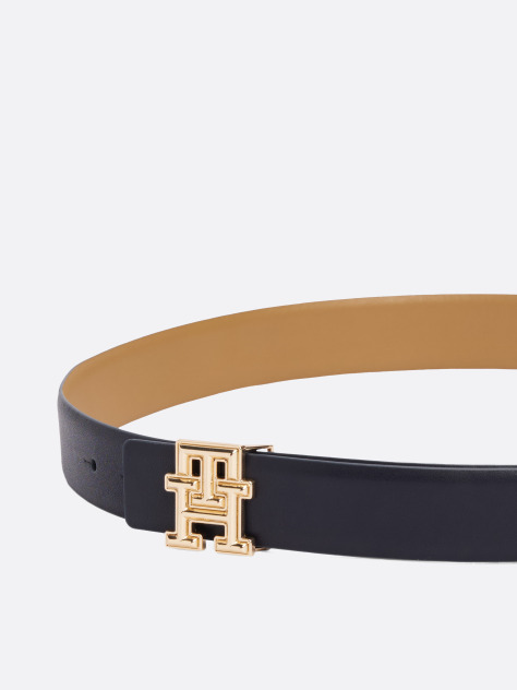 Multi TH Monogram Reversible Leather Belt  Women
