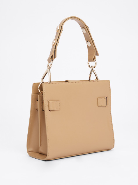 Brown Heritage Stud Satchel  Women
