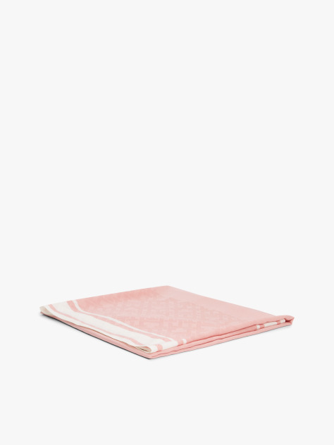 Pink Chic Silk Blend Square Scarf  Women