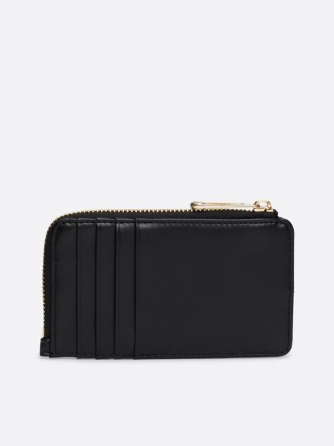 Black TH Monogram Jacquard Slim Wallet  Women