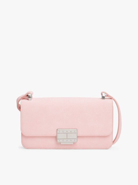 Pink Logo Plaque Flap Crossbody Bag  Women