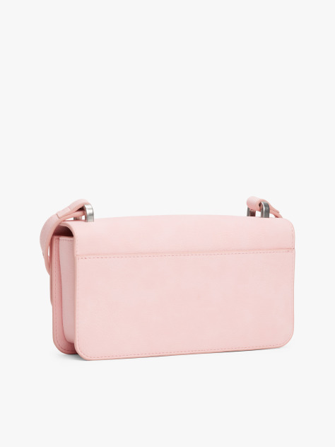Pink Logo Plaque Flap Crossbody Bag  Women