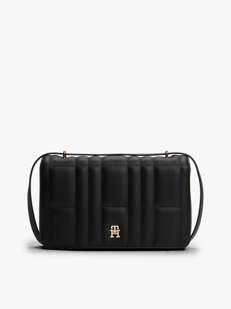 Black TH Monogram Quilted Crossbody Bag  Women