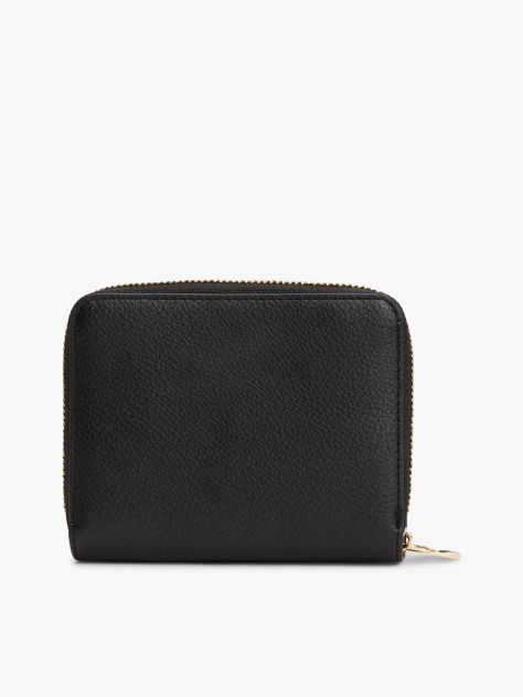 Black TH Monogram Plaque Wallet  Women