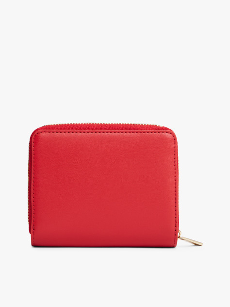 Red TH Monogram Zip-Around Flap Wallet  Women