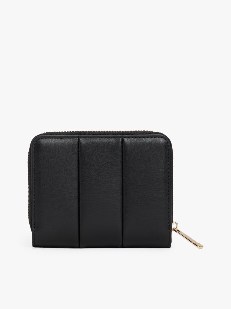 Black TH Icon Medium Quilted Wallet  Women