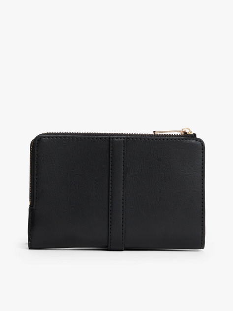 Black TH Monogram Bifold Wallet  Women