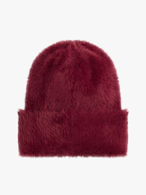 Red Heritage Fluffy Beanie  Women
