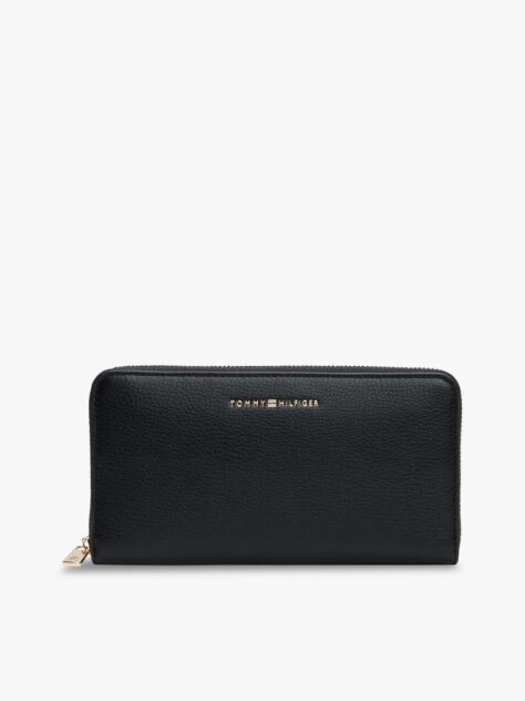 Black TH Flag Large Zip-Around Wallet  Women