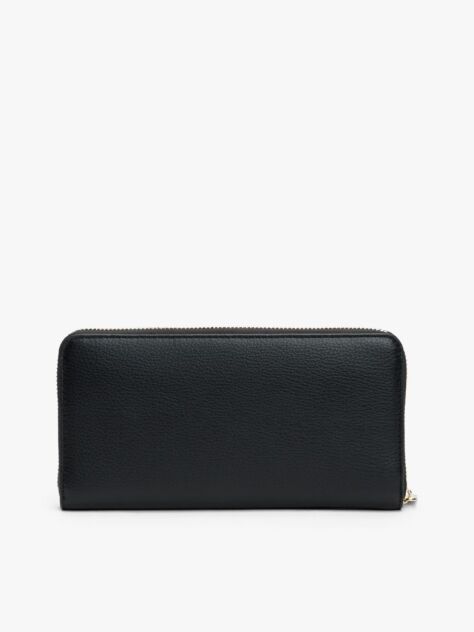 Black TH Flag Large Zip-Around Wallet  Women