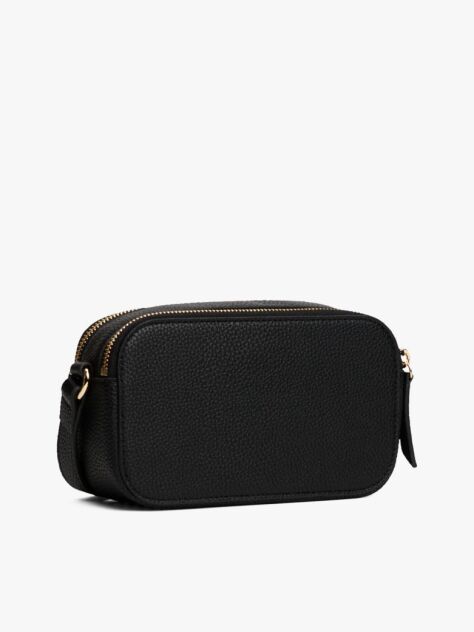 Black Signature Tape Camera Bag  Women