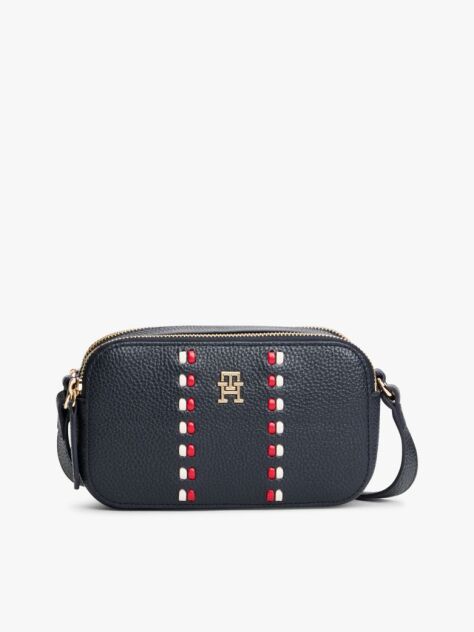 Blue Signature Tape Camera Bag  Women
