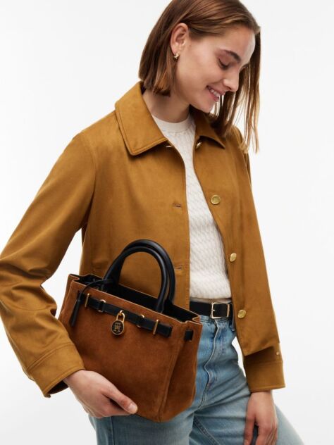 Brown The American Icon Suede Tote Bag  Women