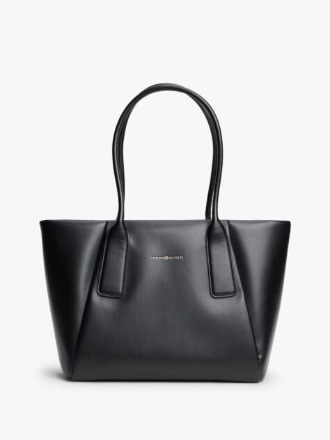 Black Essential Metallic Logo Tote Bag  Women