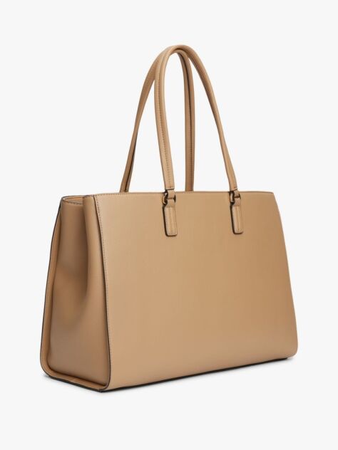 Brown TH Monogram Plaque Tote Bag  Women