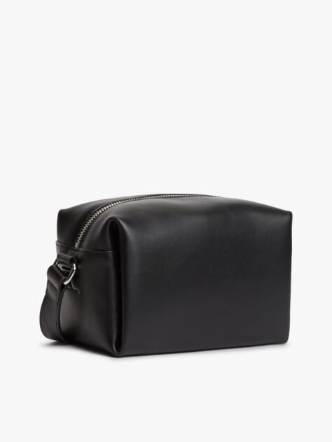 Black Logo Boxy Crossbody Camera Bag  Women